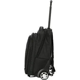 Dermata 2 Rollen Rucksacktrolley 47.5 cm Laptopfach schwarz