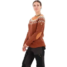 Fjällräven Övik Knit Sweater Autumn Leaf/Desert Brown L