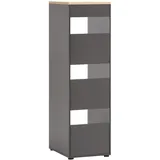 Schildmeyer Solea Wäscheschrank 45,1 x 60 x 154,7 cm Anthrazit/Grau