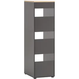 Schildmeyer Solea Wäscheschrank 45,1 x 60 x 154,7 cm Anthrazit/Grau