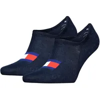 2er Pack TOMMY HILFIGER Flag Füßlinge 002 - dark navy 43-46