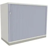 FM Büromöbel Rollladenschrank Kunststoff 100,0 x 44,2 x 78,1 cm grau 1 Fachboden