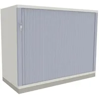 FM Büromöbel Rollladenschrank Kunststoff 100,0 x 44,2 x 78,1 cm grau 1 Fachboden