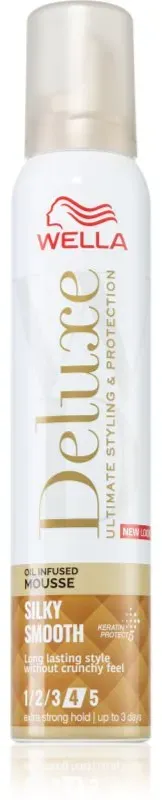 Wella Deluxe Silky Smooth Schaumfestiger mit nahrhaften Effekt 200 ml