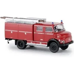 BREKINA 47160 H0 / 1:87 Mercedes LAF 1113 TLF 16 rot, schwarz, 1972, mit Klappen