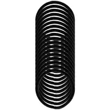 Denman Zopfgummis 4 mm, 18er Karte, schwarz