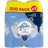 Glade Automatic Spray Lufterfrischer Pure Clean Linen Nachfüller, Doppelpack - 538.0 ml,