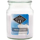 Candle BROTHERS Fresh Cotton Duftkerze 510 g weiß
