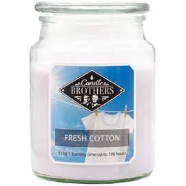 Candle BROTHERS Fresh Cotton Duftkerze 510 g weiß