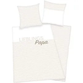 Herding Young Collection Lieblingspapa Bunt 135 x 200 cm + 80 x 80 cm