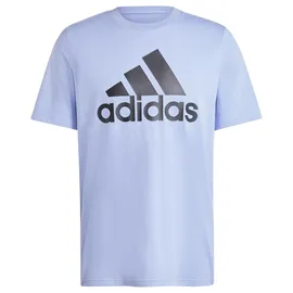 TOFFS adidas Herren Essentials Single Jersey Big Logo Tee, Blue Spark/Black, M