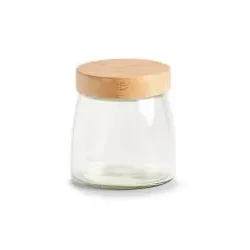 Zeller Vorratsglas mit Bambusdeckel 19560 , Fassungsvolumen: 950 ml