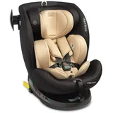 CARETERO Autositz Kinder Autokindersitz Commo, ISOFIX, 40-150cm, Beige - Beige