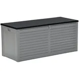 GMD Living Auflagenbox PRIMO BLACK, wetterfest mit viel Stauraum, 490 L Fassungsvermögen grau 490 l | 61 cm x 64.4 cm