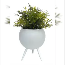 DanDiBo Ambiente Blumenhocker 27 x 19 cm Weiß