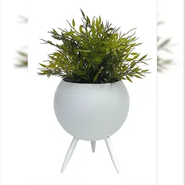 DanDiBo Ambiente Blumenhocker 27 x 19 cm Weiß