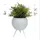 DanDiBo Ambiente Blumenhocker 27 x 19 cm Weiß