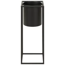 Übertopf Kiara aus Eisen in Schwarz