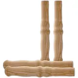 BigDean 4 XXL Holzgriffe für Schiebkarre/Schubkarre ca. 23,5 cm lang 2,5 cm Durchmesser - Hochwertig, flexibel, bereichernd - Ideal für Fast Jede Schubkarre/Sackkarre