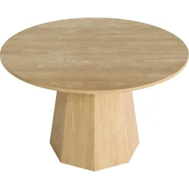 stilvora Küchentisch Ø 120 cm braun