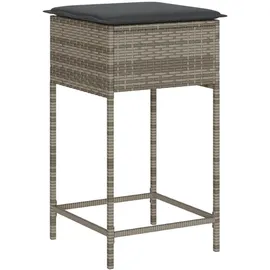 vidaXL Gartenbar Set 3-tlg. Grau