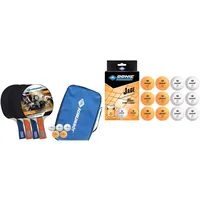 Donic Schildkröt Tischtennis-Set Hobby für 2 Spieler (2 Schläger, 3 Bälle)