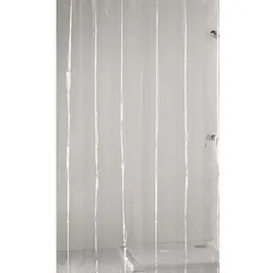 KLEINE WOLKE Duschvorhang »Claro«, BxH: 180 x 200 cm, Uni, transparent