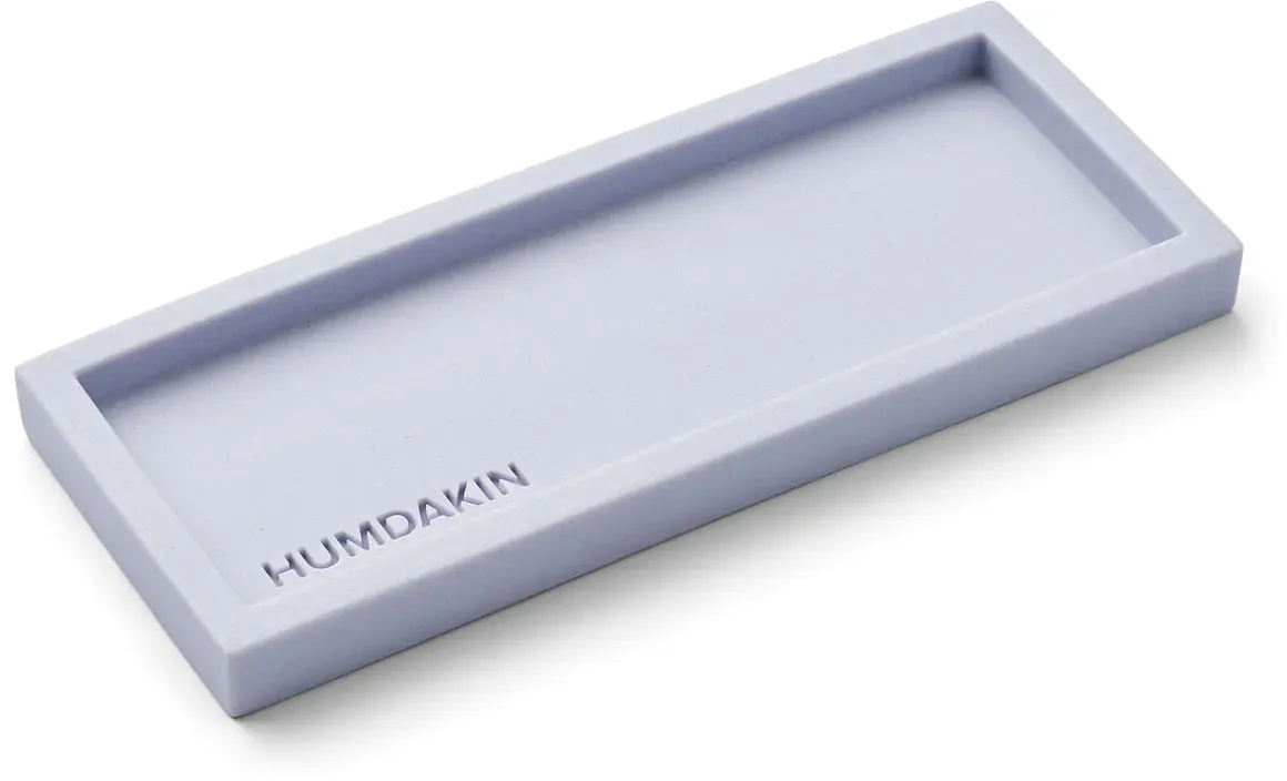 Humdakin - Light Sandstone Tablett, blue glass