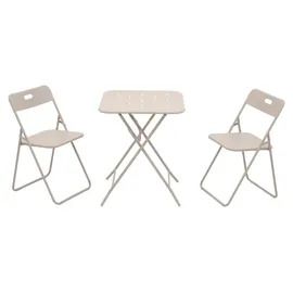 stilvora Bistro Set 3-tlg. Beige