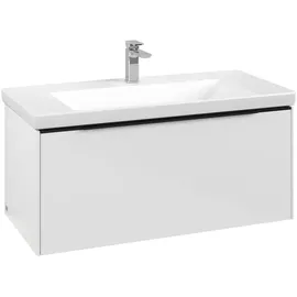Villeroy & Boch Waschbeckenunterschrank 1 Auszug 97,3 x 47,8 x 42,9 cm Brilliant White/Volcano Black
