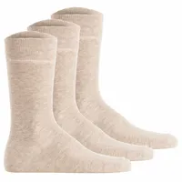 Hudson Socken 3er Pack in Beige meliert 43-46
