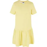 URBAN CLASSICS Girls Valance Tee Dress, Sommer Volantkleid für Mädchen, Kurzarm, vintagesun, 146/152