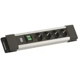 Bachmann Steckdosenleiste 2 m Grau 4 St.