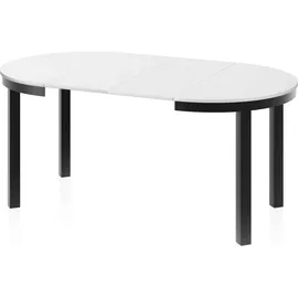 WFL GROUP Corin Ø 100-176 x 76 cm schwarz/weiß