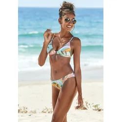 Triangel-Bikini SUNSEEKER "Allis" Gr. 38, Cup A/B, gelb (weiß, gelb) Damen Bikini-Sets Ocean Blue