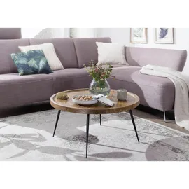 Wohnling Couchtisch WL5.678 Sheesham Massivholz 75 x 75 cm