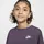 Nike Sportswear Club Fleece-Sweatshirt mit Rundhalsausschnitt und kastiger Passform Mädchen - Lila, M