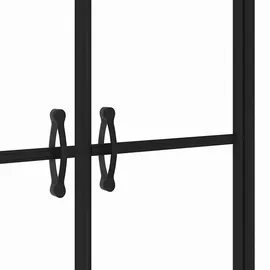 vidaXL Duschtür links 76 x 190 cm schwarz