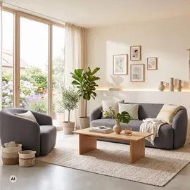 bene living Loungesessel Loconia Strukturstoff 89 x 76 x 87 cm Grau drehbar mit Kissen