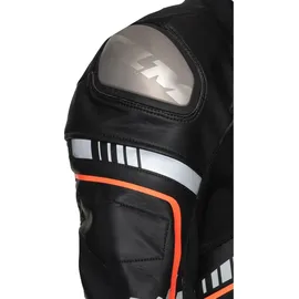 FLM Le Mans GP Racingkombi 1-tlg. schwarz/rot 50 - Motorradbekleidung - Motorradkombis