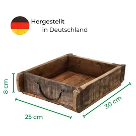 Novaliv Holzkiste 30 x 25 x 8 cm 2-tlg. Braun