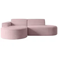 altdecor Ecksofa Rosa, Textil, 3-Sitzer, L-Form Corner Sofa Bett Eckcouch Couch Wohnlandschaft Cauchsofa MARI-L1 - Couches, Wohnlandschaften, Ecksofas