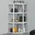 Juskys Eckregal Metall 160 x 75 x 40-75 cm Silber