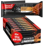 Protein Deluxe Hazelnut Nougat 15x55g High Protein Eiweiß Riegel Low Sugar