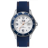 Ice-Watch ICE 016771 steel White Blue Medium Herrenuhr Uhr Silikon blau neu K55