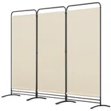 Angel Living Sichtschutzwand 243 x 180 cm Beige Metall 3 St.