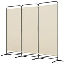 Angel Living Sichtschutzwand 243 x 180 cm Beige Metall 3 St.