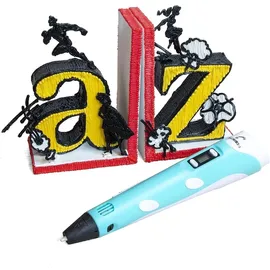 glato 3D Stift, 3D-Stift Kinder, 3D Stift, 3D Stift Set, Mit 15 Farben Kinder Set, Kindergeschenk, SCRIB3D - Blau