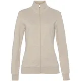 bench. loungewear Sweatjacke Damen beige meliert Gr.40/42