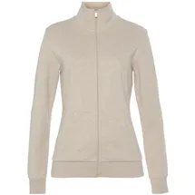 bench. loungewear Sweatjacke Damen beige meliert Gr.40/42